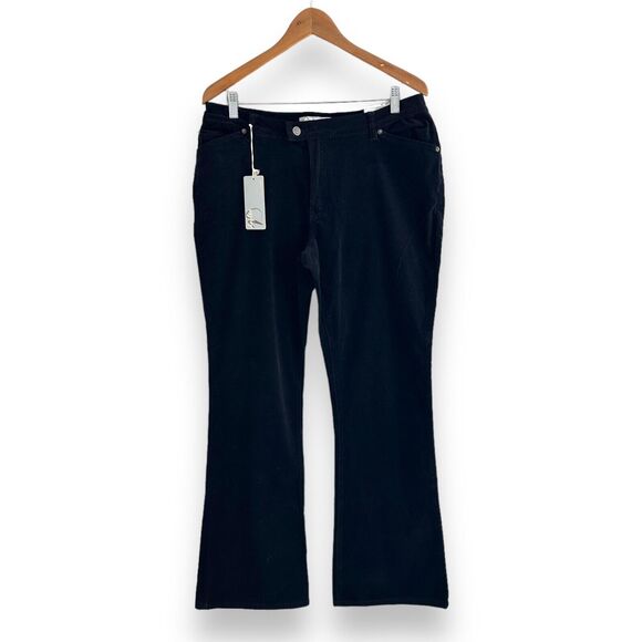 Y2K Vtg Corduroy Pants Stretch Western Rear Flap Pocket Button Tyte Sz 14 New - Picture 12 of 14